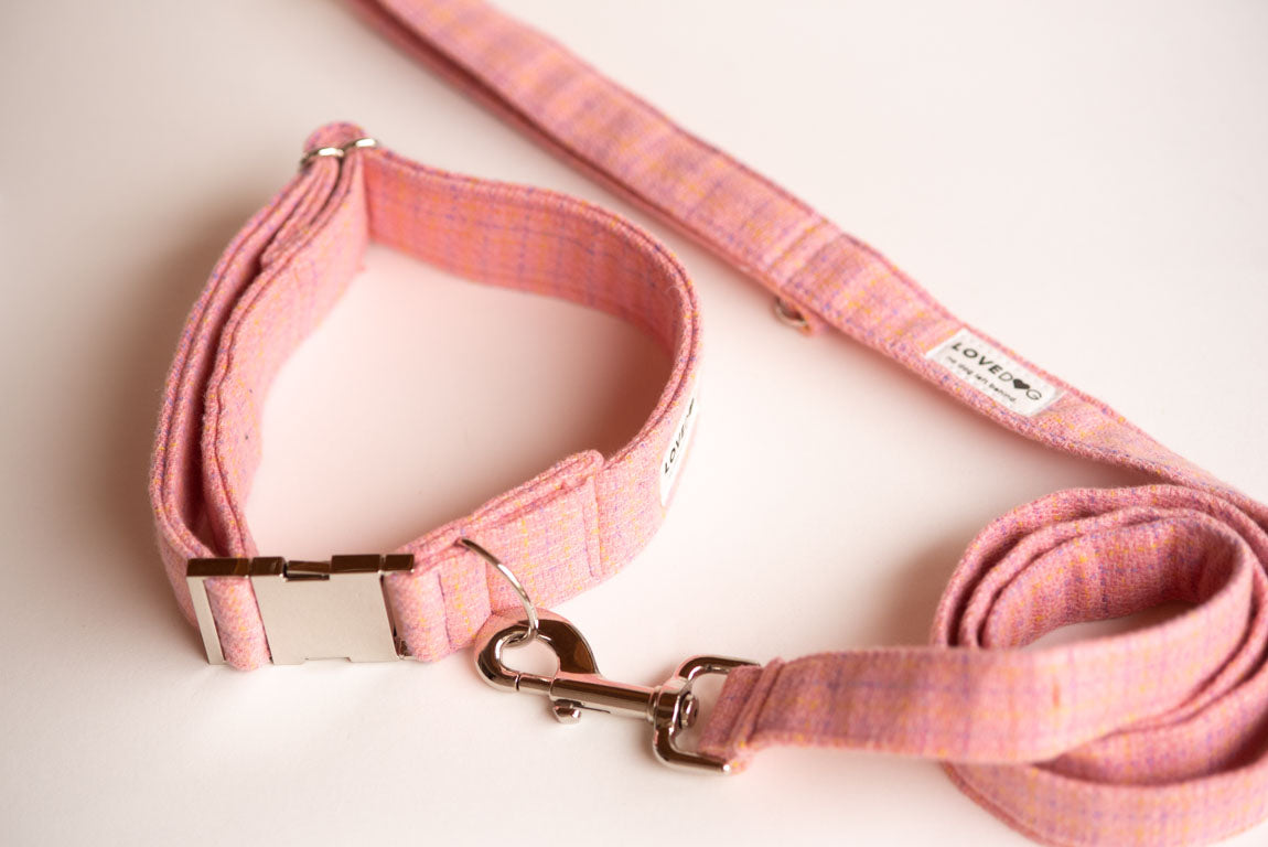 "Jackie O" Fat Collar in Pink Chanel - lovedog 